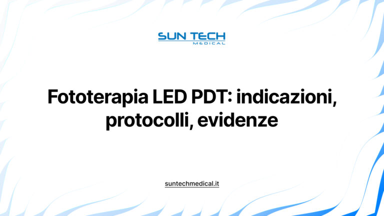 Fototerapia LED PDT: indicazioni, protocolli, evidenze